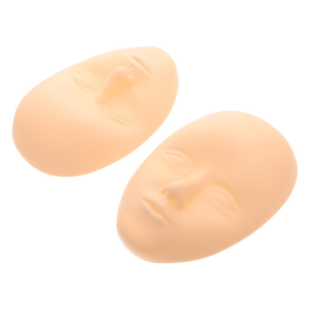 Artificial Human Silicone Facial Skin, 2-Piece Practice Model
