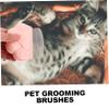 Cat Paw Brushes for Grooming and Hair Removal, 2-Pack, Pink view 3