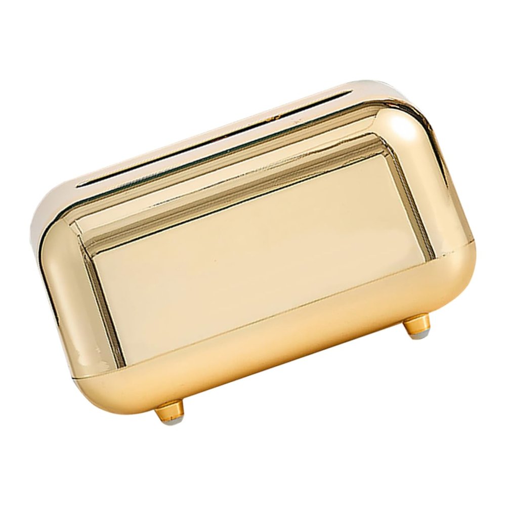 Gold ABS Plastic Tabletop Tissue Box