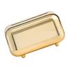 Gold ABS Plastic Tabletop Tissue Box view 1