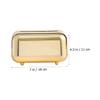 Gold ABS Plastic Tabletop Tissue Box view 3