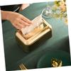 Gold ABS Plastic Tabletop Tissue Box view 4
