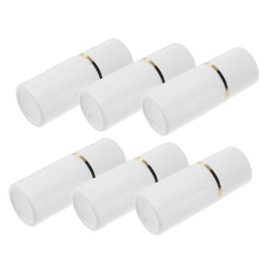 ABS Refillable Dauber Bottles, 6-Pack, 20 mL, White