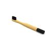 Black Bamboo Toothbrush with Ergonomic Bamboo and Nylon Handle view 1