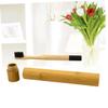 Black Bamboo Toothbrush with Ergonomic Bamboo and Nylon Handle view 4