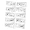 PACKOVE 100-Piece Eyebrow Balance Ruler Stencils for Makeup Positioning and Shaping view 1
