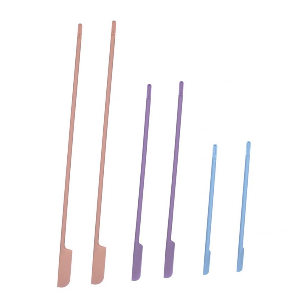 CALLARON 6-Piece Silicone Spatula Set with Long Handles