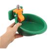 BESTonZON Automatic Water and Feed Trough for Cattle and Calves, Green Plastic view 4