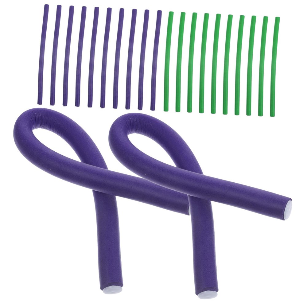 WRITWAA 2-Piece Flexible, Non-Slip Foam Hair Curlers for Women, Heatless Styling, Random Color, for Home or Travel