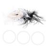 VALICLUD Feather Hair Ties, 2-Pack, Elastic Fabric, Comfortable and Gentle on Hair view 4