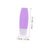 BAZEITFLOW 4-Piece Silicone Lotion Dispenser Bags, Leakproof Travel Containers, Small Refillable Cosmetic Bottles view 4