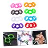 Abaodam 24-Piece Colorful Silicone Finger Rings for Scissors, Non-Slip Thumb Inserts for Dog Grooming and Hairdressers view 2