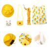 WEKAMOS Full Protection Cotton Harness Set with Hat and Bag - Yellow Bunny Design view 3