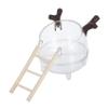 Hemobllo Hamster Bath Accessories with Ladder view 1