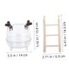 Hemobllo Hamster Bath Accessories with Ladder view 2