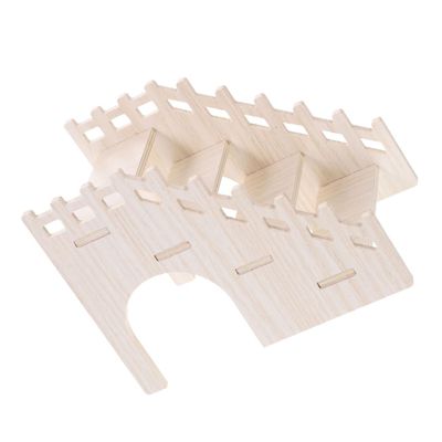 WOONEKY Hamster Ladder for Small Animals, Beige