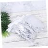 6 Disposable Hair Styling Caps, Aluminum Foil, Silver-Colored view 2