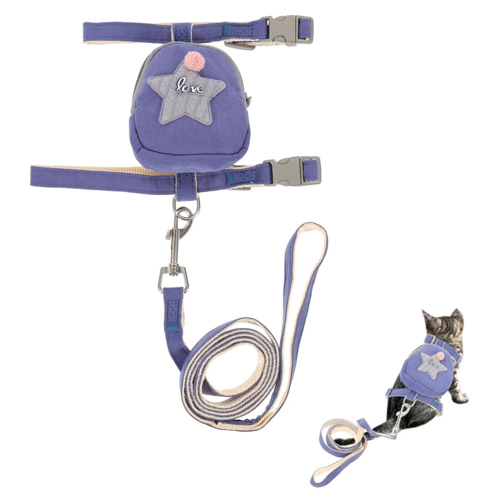 Toyvian Cat Harness for Kittens with Adjustable Design and Long Leash