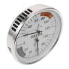 Stainless Steel Sauna Hygrometer Thermometer, Silver view 1