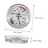 Stainless Steel Sauna Hygrometer Thermometer, Silver view 2