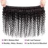 Deep Wave Brazilian Remy Human Hair Bundles with 13x4 Lace Frontal, 18/20/22" Bundles with 16" Frontal view 3