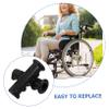 Wheelchair Handles, 2-Pack, Black PVC Grip Sleeves, 25 mm view 3