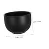 VALICLUD Stainless Steel Shaving Soap Bowl, Matte Black, Large Opening view 2