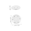 White Ceramic Urinal Strainer Stopper for Public Restrooms, Secure Fit view 2