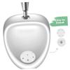 White Ceramic Urinal Strainer Stopper for Public Restrooms, Secure Fit view 4