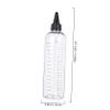 HOODANCOS 12-Pack Transparent PET/PP Squeeze Bottles, 500 ml, with Measurement Scale view 2