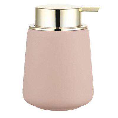 Stylish Ceramic Lotion Dispenser with Pump, Pink, 1 pc.
