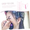 Plastic Eyebrow Stencils with 8 Shapes, 3-Piece Set, Pink view 3