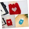 BCOATH 2-Piece Warm Knitted Heart Sweater for Dogs view 3