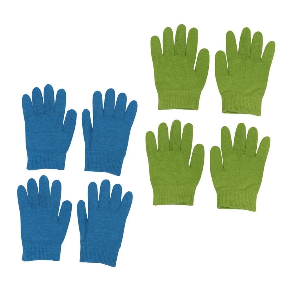 VICASKY 4-Pair Gel Hand Therapy Gloves for Dry, Cracked Hands