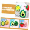 3-Pack Fruit-Shaped Bath Balls for Gentle Body Care view 3