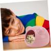 TOYANDONA Ceramic Hamster Houses, 2-Piece Set, for Hamsters and Chinchillas, White view 4