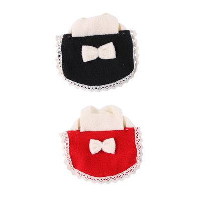 TOYANDONA Hamster Clothing, 2 Pieces with Bows, Breathable and Lightweight