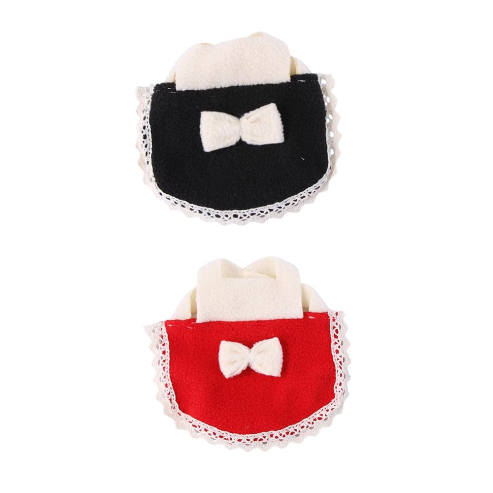 TOYANDONA Hamster Clothing, 2 Pieces with Bows, Breathable and Lightweight