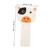 Abaodam 2-Pack Plastic Toilet Lid Lifters with Adhesive Handles, Universal Fit, Cute Cow Design view 2