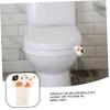 Abaodam 2-Pack Plastic Toilet Lid Lifters with Adhesive Handles, Universal Fit, Cute Cow Design view 3