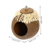 HOLIDYOYO Hanging Coconut Shell Bird Nest view 2