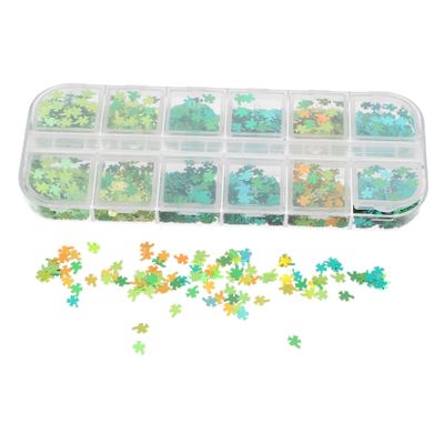 Happyyami St. Patrick’s Day Nail Art Stickers & Charms, Colorful Festive Manicure Decorations