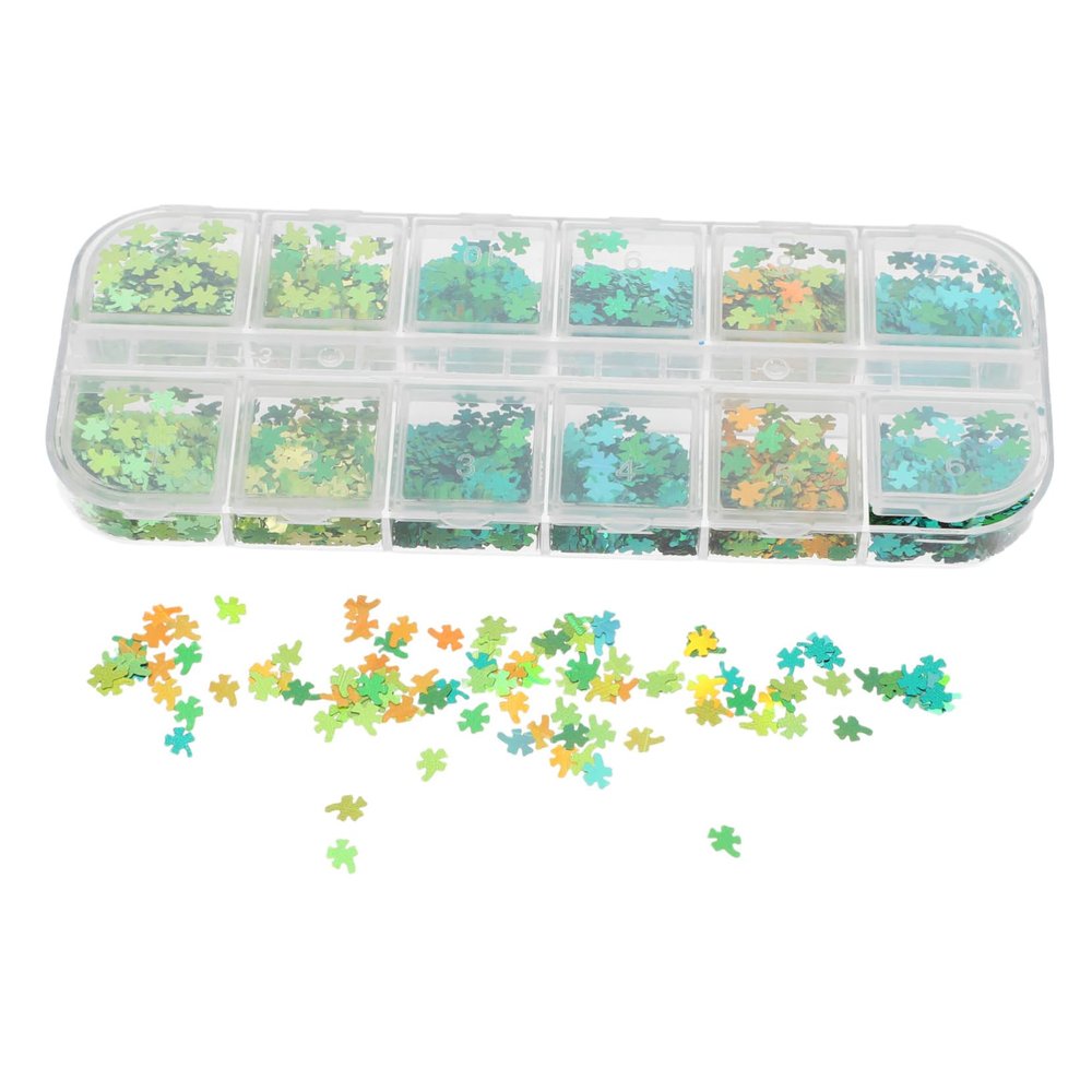 Happyyami St. Patrick’s Day Nail Art Stickers & Charms, Colorful Festive Manicure Decorations