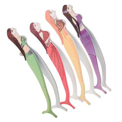 VALICLUD Stainless Steel Eyelash Applicator Tool for False Eyelashes, Reusable, 4 Pieces