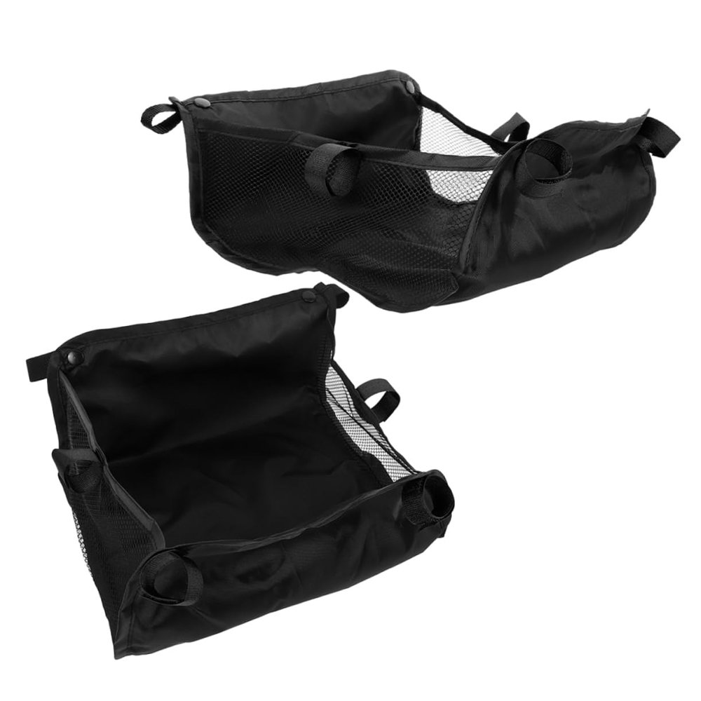 Stroller Storage Basket, Large, Lightweight, Oxford Fabric, Black