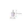Healvian 100-Piece White Plastic Adhesive Extension Tips with Clog-Free Bottle Neck Heads for Salon and Home Use view 2