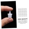 Healvian 100-Piece White Plastic Adhesive Extension Tips with Clog-Free Bottle Neck Heads for Salon and Home Use view 3
