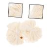 WRITWAA Soft Shower Sponges, Ramie and Cotton, 2-Piece Set for Gentle Skin Exfoliation and Massage at Home and in Hotels view 3