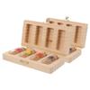 Wooden Keepsake Boxes for Baby Hair and Teeth, 2-Piece Set view 1