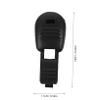 Nylon Shoelace Clips for Adults, 100 Pieces, Black, 38 mm view 2